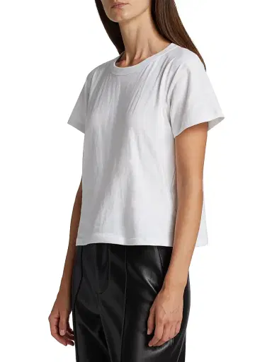 LESET Women's Margo Cotton T-Shirt - White - Size XL | Thumbnail 4