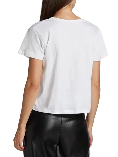 LESET Women's Margo Cotton T-Shirt - White - Size XL | Thumbnail 5