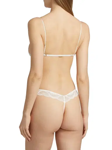 Kiki de Montparnasse Women's Soft Lace Bra - Ivory - Size Large | Thumbnail 4 Kiki de Montparnasse Women's Soft Lace Bra - Ivory - Size Large | Thumbnail 4