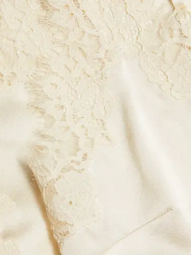 DÔEN Women's Kira Lace-Trimmed Silk Camisole - Sea Salt | Thumbnail 7