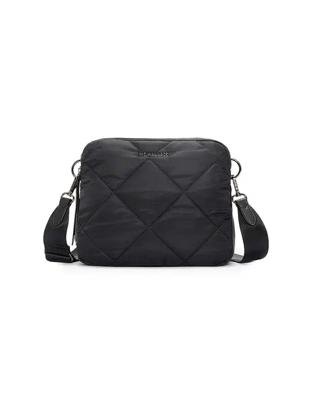 Women's Madison Quilted Crossbody Bag - Black