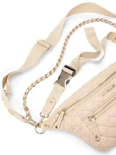 MZ Wallace Women's Crosby Quilted Crossbody Bag - Buff | Thumbnail 4