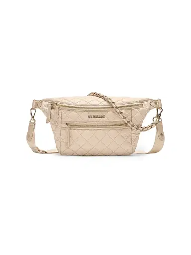 MZ Wallace Women's Crosby Quilted Crossbody Bag - Buff | Thumbnail 1