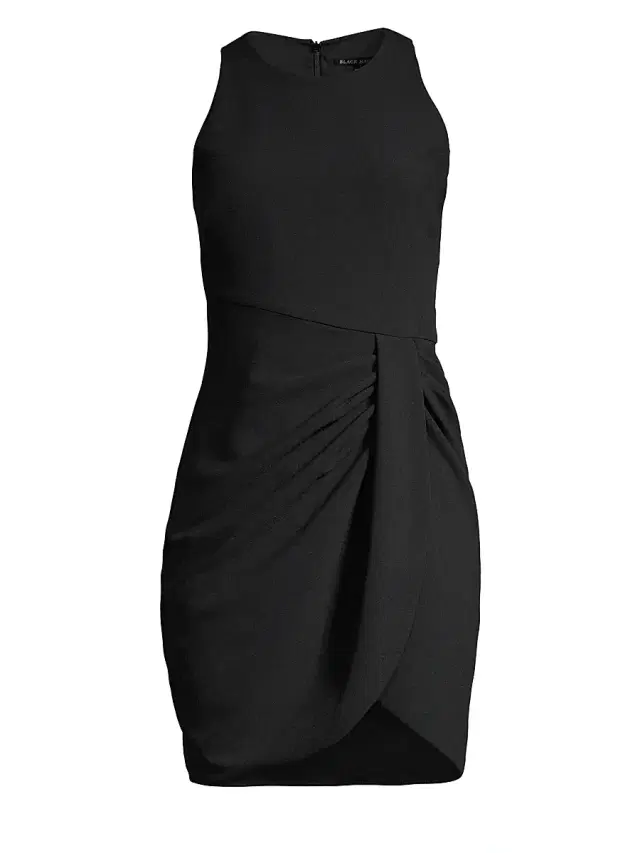 Black Halo Women's Brett Ruched Sheath Dress - Black