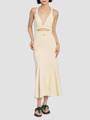 Rabanne Women's Layered Cut-Out Midi-Dress | Thumbnail 2