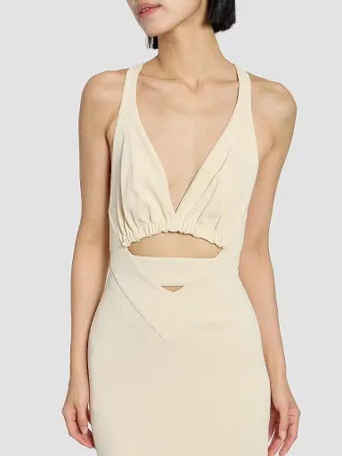 Rabanne Women's Layered Cut-Out Midi-Dress | Thumbnail 6