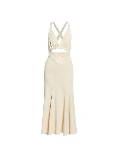 Rabanne Women's Layered Cut-Out Midi-Dress | Thumbnail 1