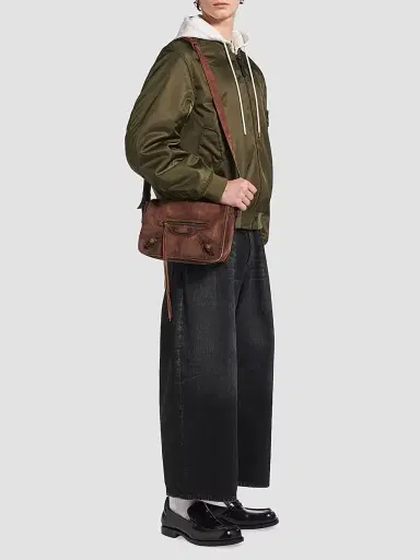 Balenciaga Men's Le City Flap Small Messenger Bag - Light Espresso | Thumbnail 2 Balenciaga Men's Le City Flap Small Messenger Bag - Light Espresso | Thumbnail 2