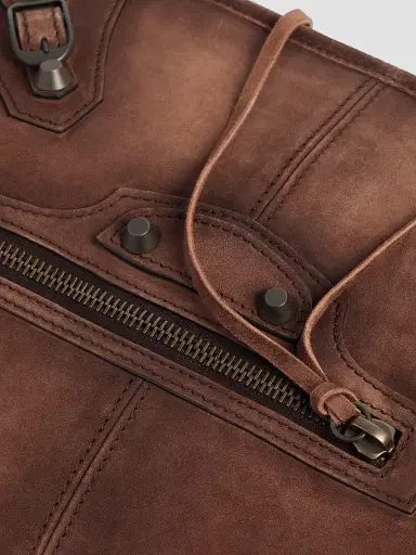 Balenciaga Men's Le City Flap Small Messenger Bag - Light Espresso | Thumbnail 7 Balenciaga Men's Le City Flap Small Messenger Bag - Light Espresso | Thumbnail 7
