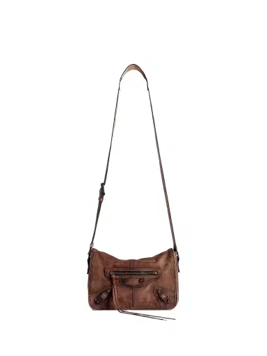 Balenciaga Men's Le City Flap Small Messenger Bag - Light Espresso | Thumbnail 1 Balenciaga Men's Le City Flap Small Messenger Bag - Light Espresso | Thumbnail 1