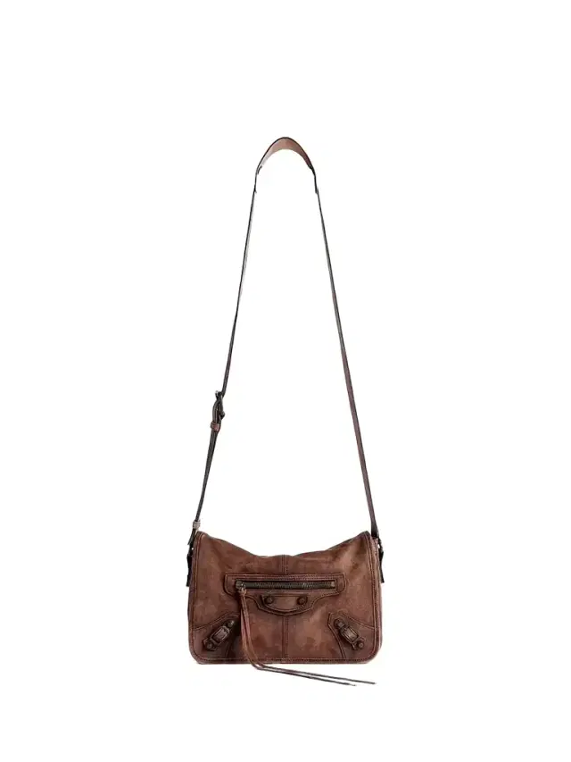 Balenciaga Men's Le City Flap  Messenger Bag - Light Espresso