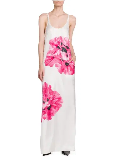 Stella McCartney Women's Poppy Silk Tank Maxi Dress | Thumbnail 3