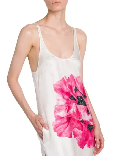 Stella McCartney Women's Poppy Silk Tank Maxi Dress | Thumbnail 6