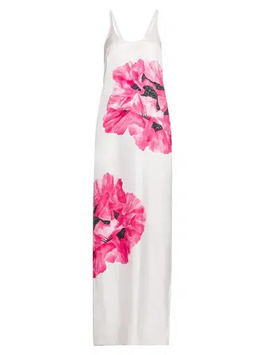 Stella McCartney Women's Poppy Silk Tank Maxi Dress | Thumbnail 1