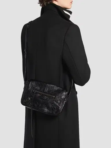 Balenciaga Men's Le City Flap Small Messenger Bag - Black | Thumbnail 2
