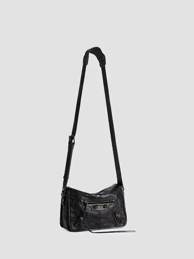 Balenciaga Men's Le City Flap Small Messenger Bag - Black | Thumbnail 5
