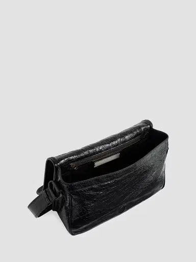 Balenciaga Men's Le City Flap Small Messenger Bag - Black | Thumbnail 6