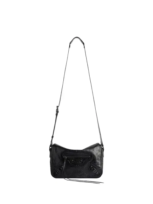 Balenciaga Men's Le City Flap  Messenger Bag - Black