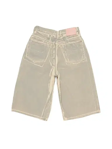 Acne Studios Men's Printed Cotton Denim Shorts - Beige Sage - Size XL | Thumbnail 2
