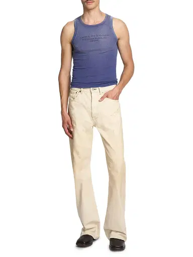 Acne Studios Men's Eitch Logo Rib-Knit Tank - Navy - Size XXL | Thumbnail 2 Acne Studios Men's Eitch Logo Rib-Knit Tank - Navy - Size XXL | Thumbnail 2