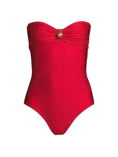 Shani Shemer Women's Nastya Sweetheart One-Piece Swimsuit - Scarlet Red | Thumbnail 1