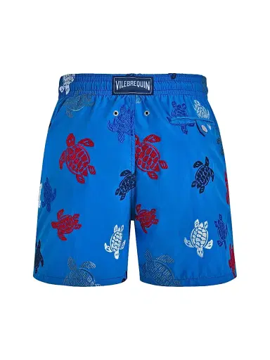 Vilebrequin Men's Turtle Rounds Swim Trunks - Neon Blue - Size Small | Thumbnail 3 Vilebrequin Men's Turtle Rounds Swim Trunks - Neon Blue - Size Small | Thumbnail 3