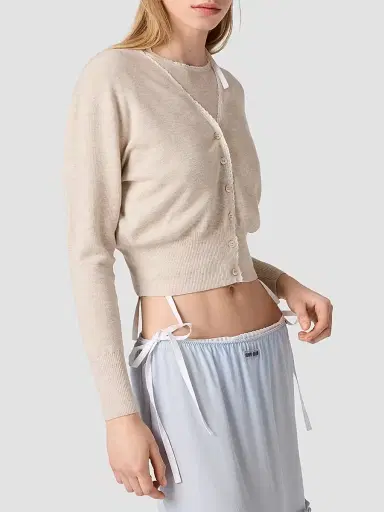 Miu Miu Women's Cashmere Cardigan | Thumbnail 3 Miu Miu Women's Cashmere Cardigan | Thumbnail 3