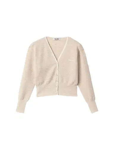Miu Miu Women's Cashmere Cardigan | Thumbnail 1 Miu Miu Women's Cashmere Cardigan | Thumbnail 1