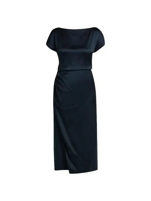 Giorgio Armani Women's Satin Draped Midi-Dress - Outer Space