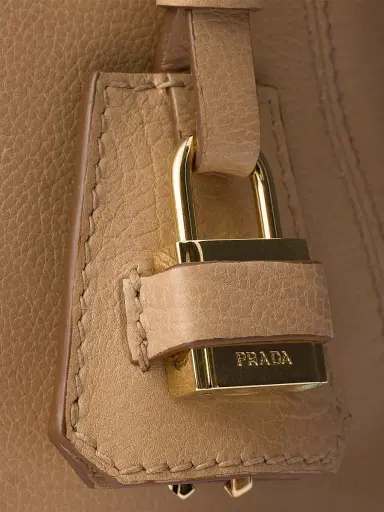 Prada Women's Leather Top Handle Bag - Medium Brown | Thumbnail 5