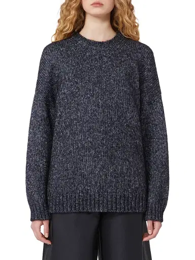 Weekend Max Mara Women's Oversized Mohair and Lurex Sweater - Dark Grey | Thumbnail 2