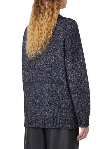 Weekend Max Mara Women's Oversized Mohair and Lurex Sweater - Dark Grey | Thumbnail 3
