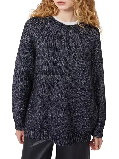 Weekend Max Mara Women's Oversized Mohair and Lurex Sweater - Dark Grey | Thumbnail 4