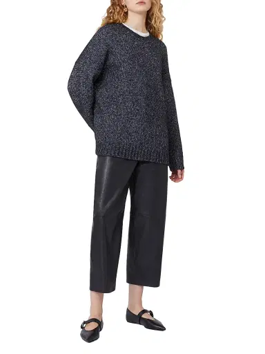 Weekend Max Mara Women's Oversized Mohair and Lurex Sweater - Dark Grey | Thumbnail 5