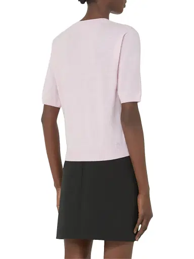 Weekend Max Mara Women's Regular Fit Wool and Cashmere Sweater - Pink | Thumbnail 4