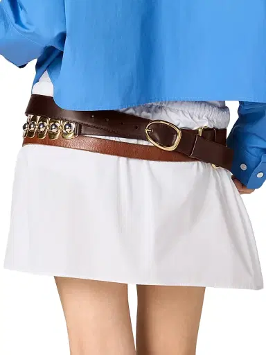 Miu Miu Women's Poplin Miniskirt - White - Size 8 | Thumbnail 3 Miu Miu Women's Poplin Miniskirt - White - Size 8 | Thumbnail 3