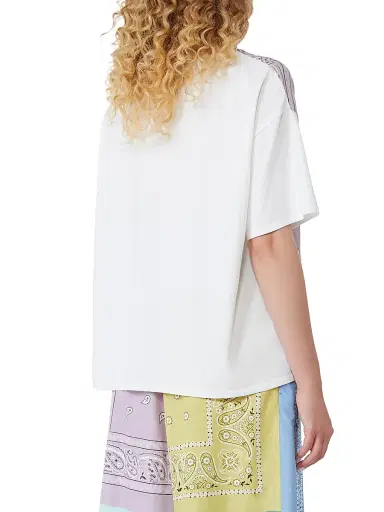 Weekend Max Mara Women's Printed Silk and Stretch Cotton Jersey T-Shirt - Multicolour - Size Small | Thumbnail 5