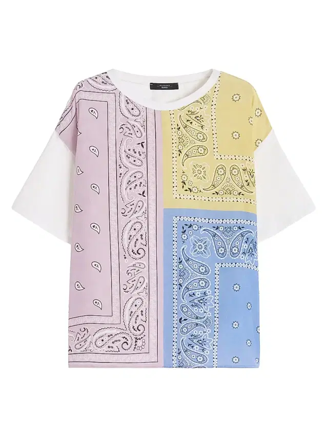Weekend Max Mara Women's Printed Silk and Stretch Cotton Jersey T-Shirt - Multicolour