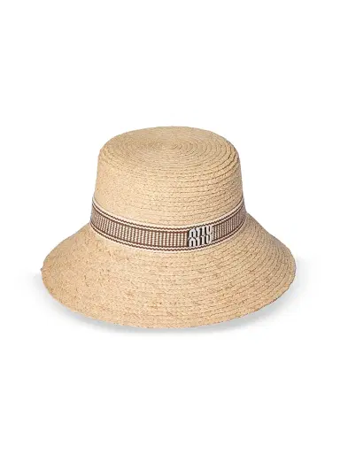 Miu Miu Women's Raffia Hat | Thumbnail 1
