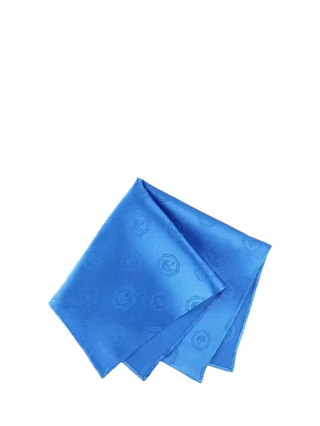 Stefano Ricci Men's Silk Pocket Square - Blue