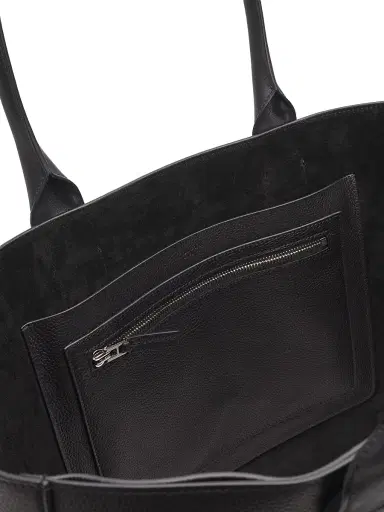 TOM FORD Men's Soft Grain Leather T-Line East-West Tote - Black | Thumbnail 4 TOM FORD Men's Soft Grain Leather T-Line East-West Tote - Black | Thumbnail 4
