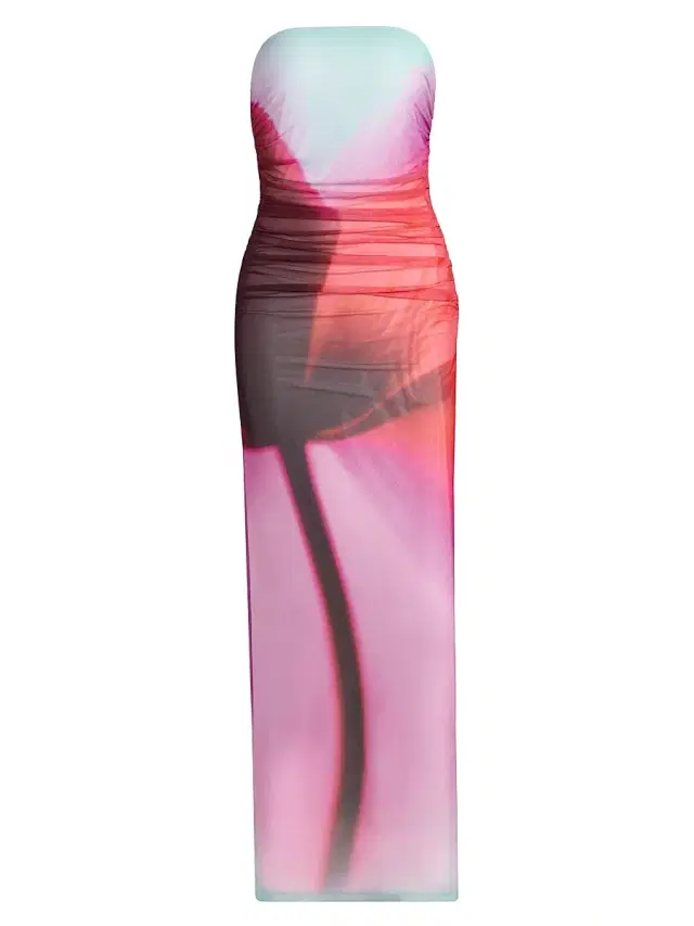 Significant Other Women's Sura Printed Strapless Maxi Dress - Tropical Bloom
