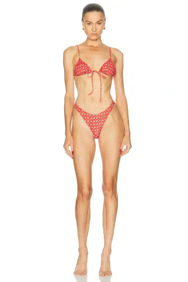 Heavy Manners High Cut Cheeky Bikini Bottom | Thumbnail 4 Heavy Manners High Cut Cheeky Bikini Bottom | Thumbnail 4