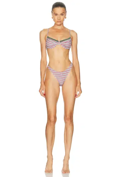 Heavy Manners High Cut Cheeky Bikini Bottom | Thumbnail 4 Heavy Manners High Cut Cheeky Bikini Bottom | Thumbnail 4