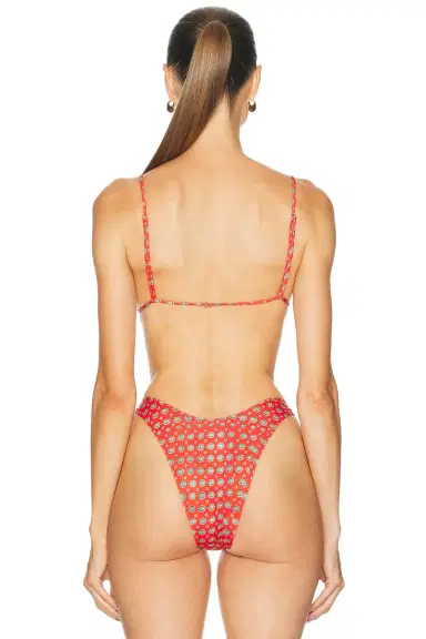 Heavy Manners Triangle Front Tie Bikini Top | Thumbnail 3