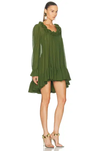 Saint Laurent Ruffled Dress | Thumbnail 2 Saint Laurent Ruffled Dress | Thumbnail 2
