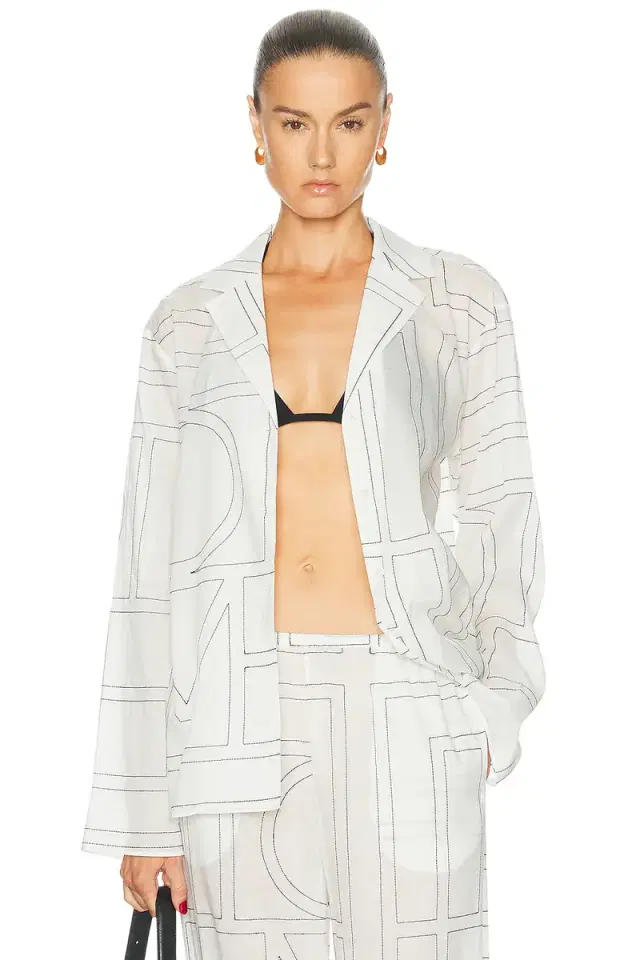 Toteme Monogram Cotton Blend PJ Top