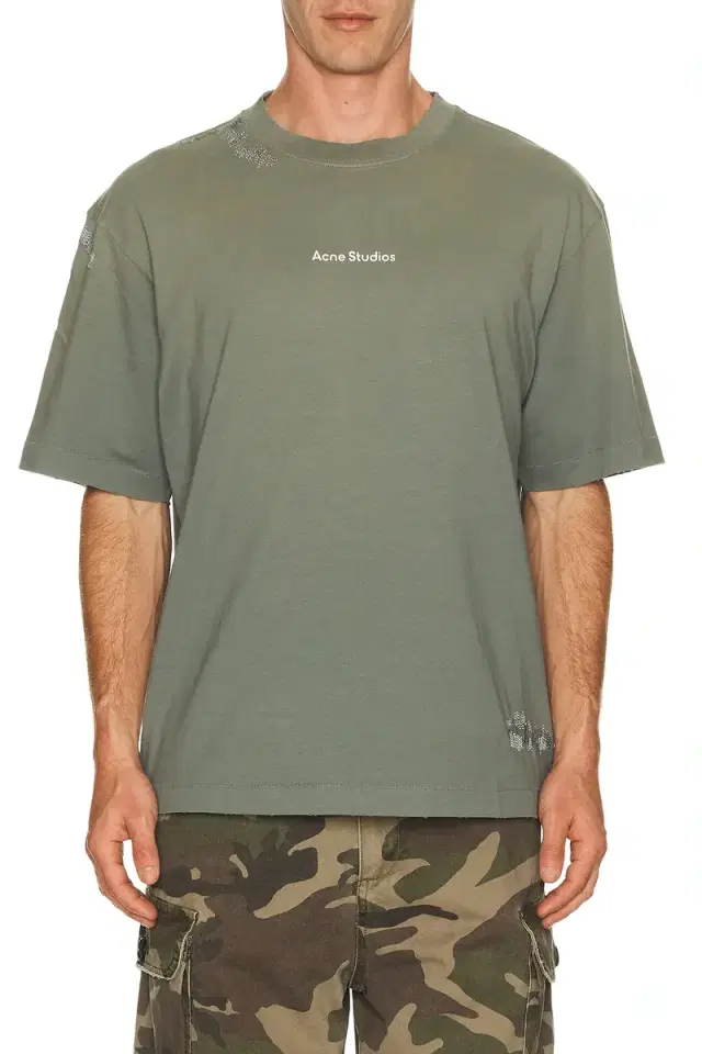 Acne Studios Exford Stamp Mending Tee