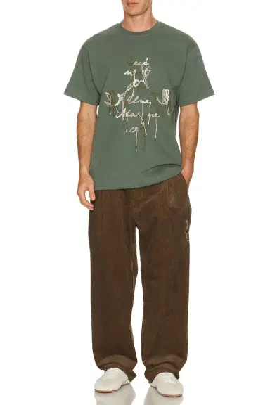 Pas Une Marque Hand Stitched Embroidery Ceci Tee | Thumbnail 3