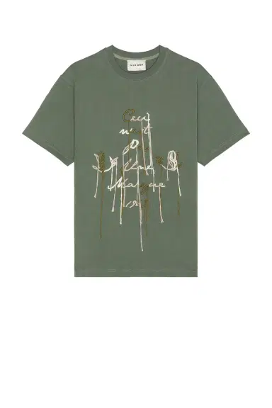 Pas Une Marque Hand Stitched Embroidery Ceci Tee | Thumbnail 4